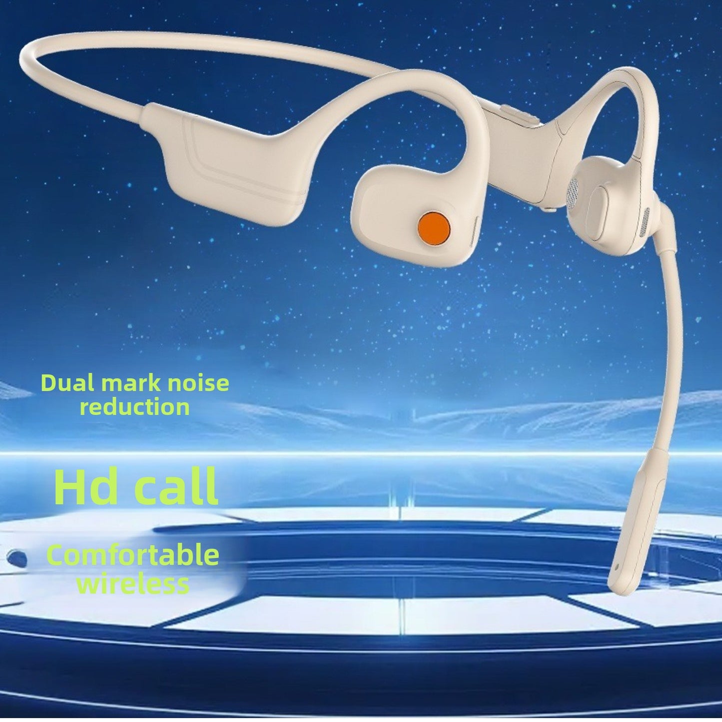 Wireless Noise Cancelling Bluetooth Headset with Microphone