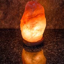Himalayan crystal salt lamp